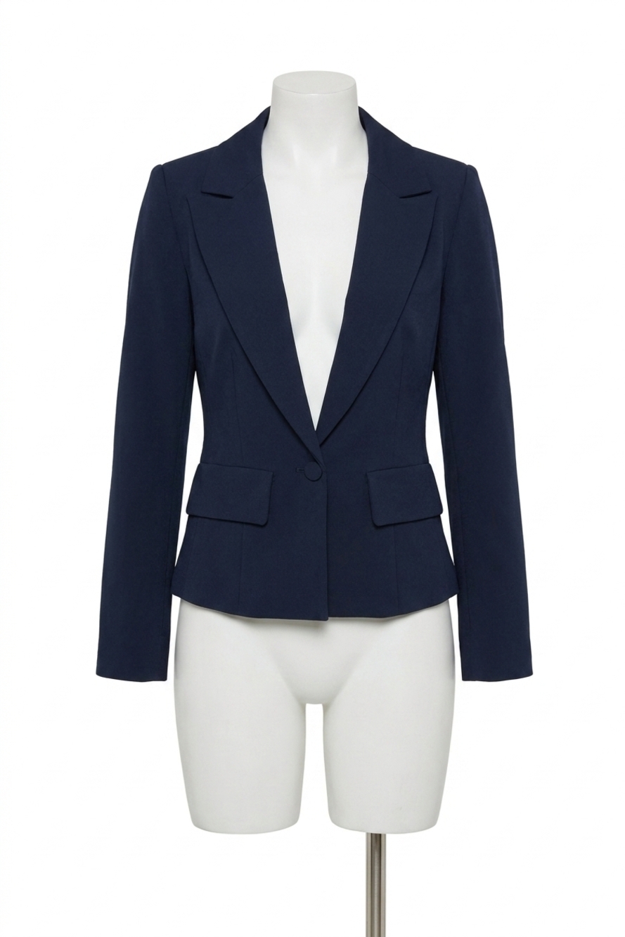NEW CENTRAL PARK WEST chelsea rugby stripe sweater dickey jacket in navy